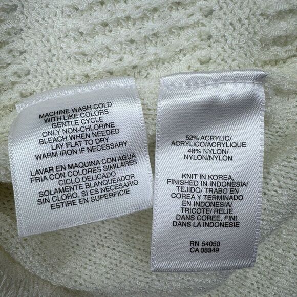 Evan-Picone Knit Short Sleeve Top Size Large Acrylic Nylon - Picture 7 of 7